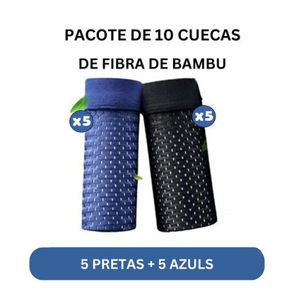 BOXERS DE FIBRA DE BAMBU - PARA CONFORTO DURANTE TODO O DIA