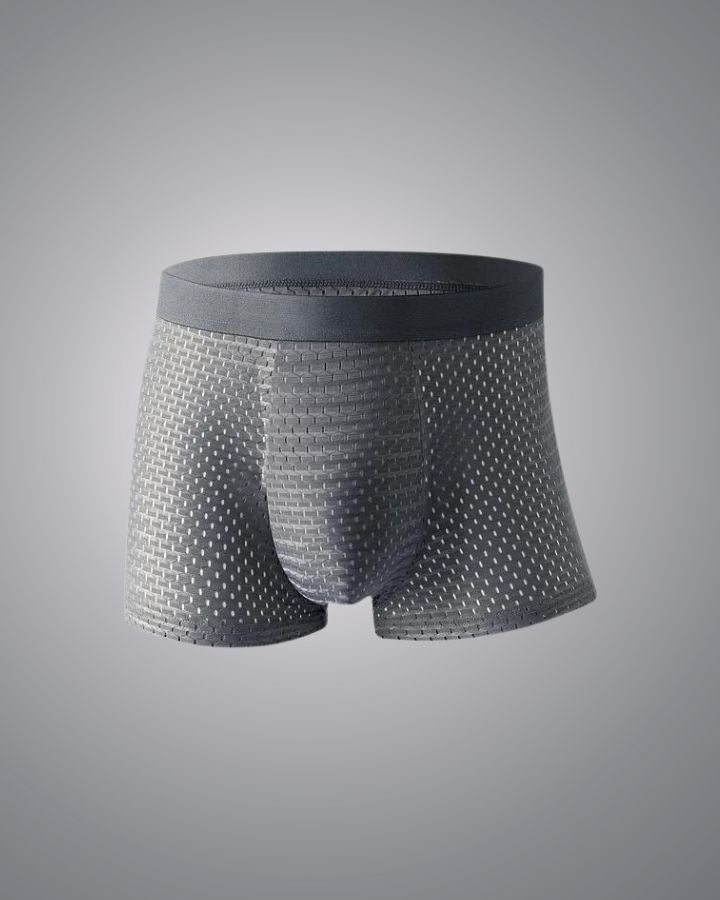 JINSHI Men's Bamboo Boxer Briefs – Soft, Stretch, Breathable, 6-Pack, Tag-Free Comfort - View #8