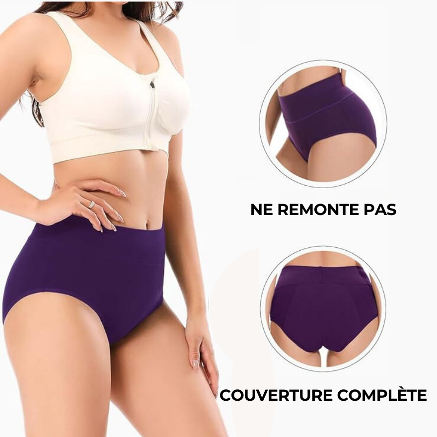 CULOTTE EN BAMBOU 100 % ÉTANCHE DE QUALITÉ SUPÉRIEURE - POUR UNE CONFIANCE TOUT AU LONG DE LA JOURNÉE.