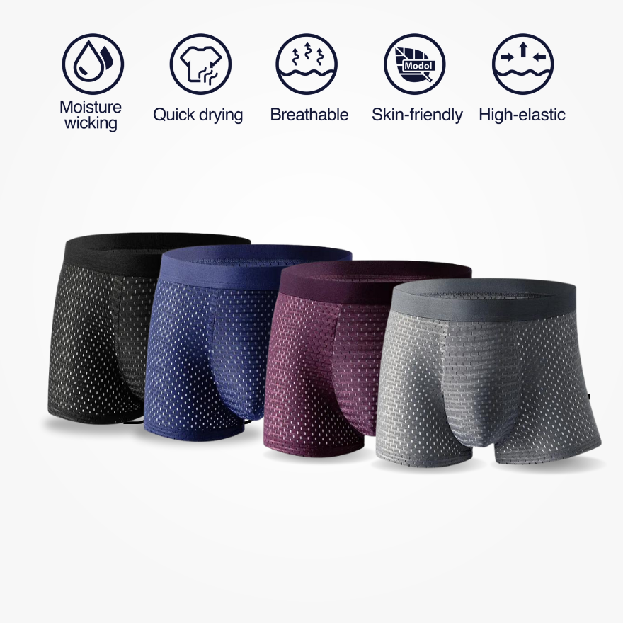 BAMBOO FIBRE BOXERS SHORTS - FOR ALL DAY COMFORT