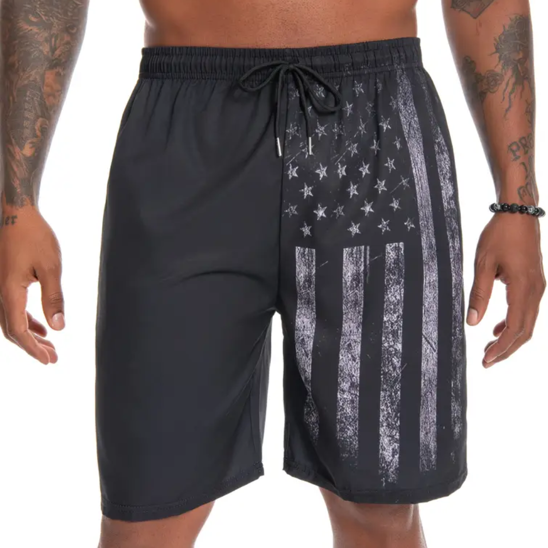 BoxHero USA Quick-Dry Swim Trunks with Built-In Liner – Boxhero
