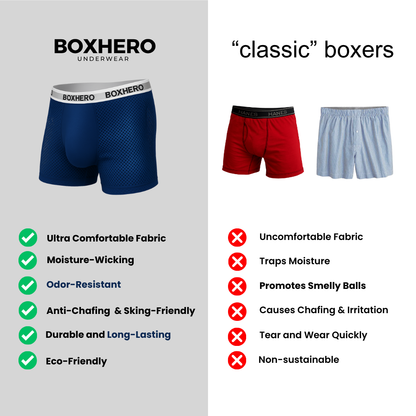 Boxhero 1.0 Nova - Boxers Reinvented: Sustainable Comfort That Moves With You (Nova)