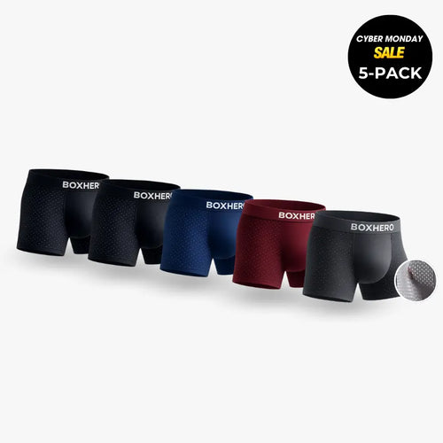 5 BAMBOO FIBRE BOXER SHORTS
