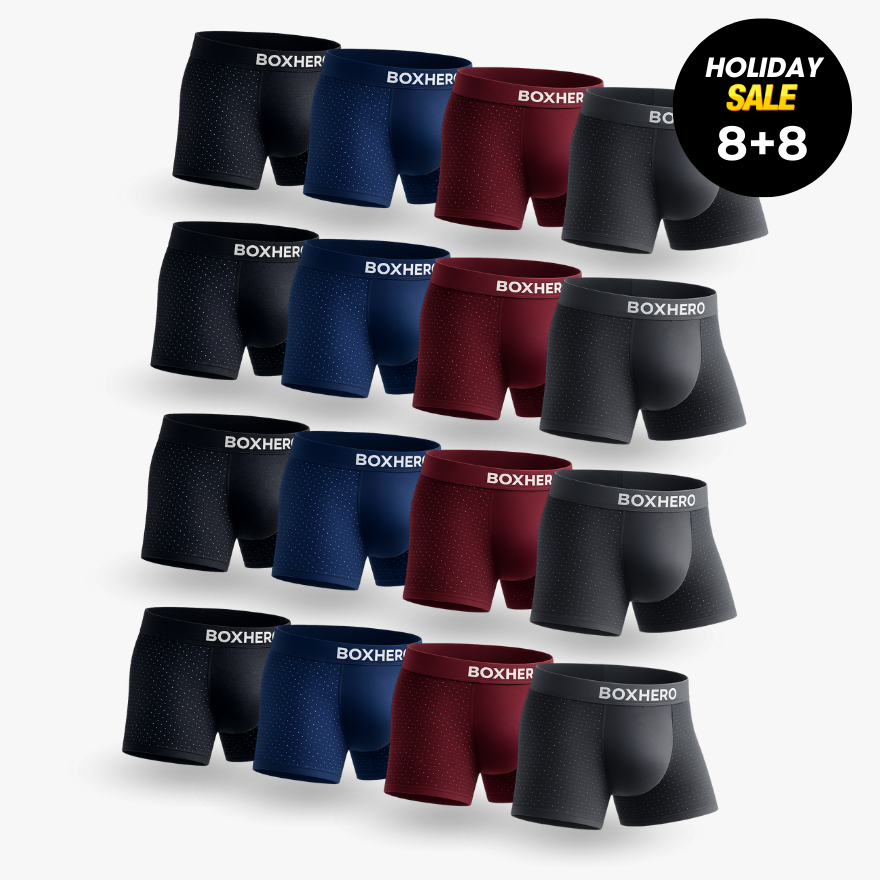 16-PACK BOXHERO BAMBOO FIBRE BOXER SHORTS  1.0