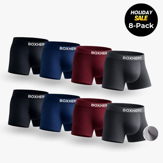 8-Pack - PREMIUM BAMBOO FIBRE BOXER SHORTS