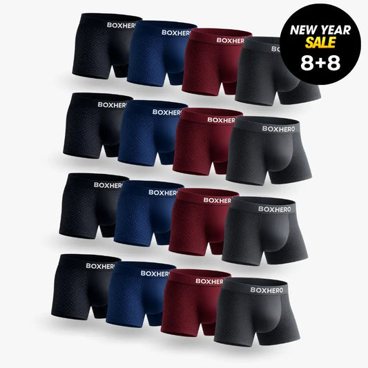 16-PACK BOXHERO BAMBOO FIBRE BOXER SHORTS  1.0