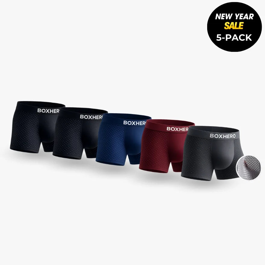 Boxers Reinvented: Sustainable Comfort That Moves With You - 5-PACK