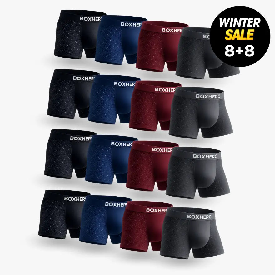 16-PACK BOXHERO BAMBOO FIBRE BOXER SHORTS  1.0