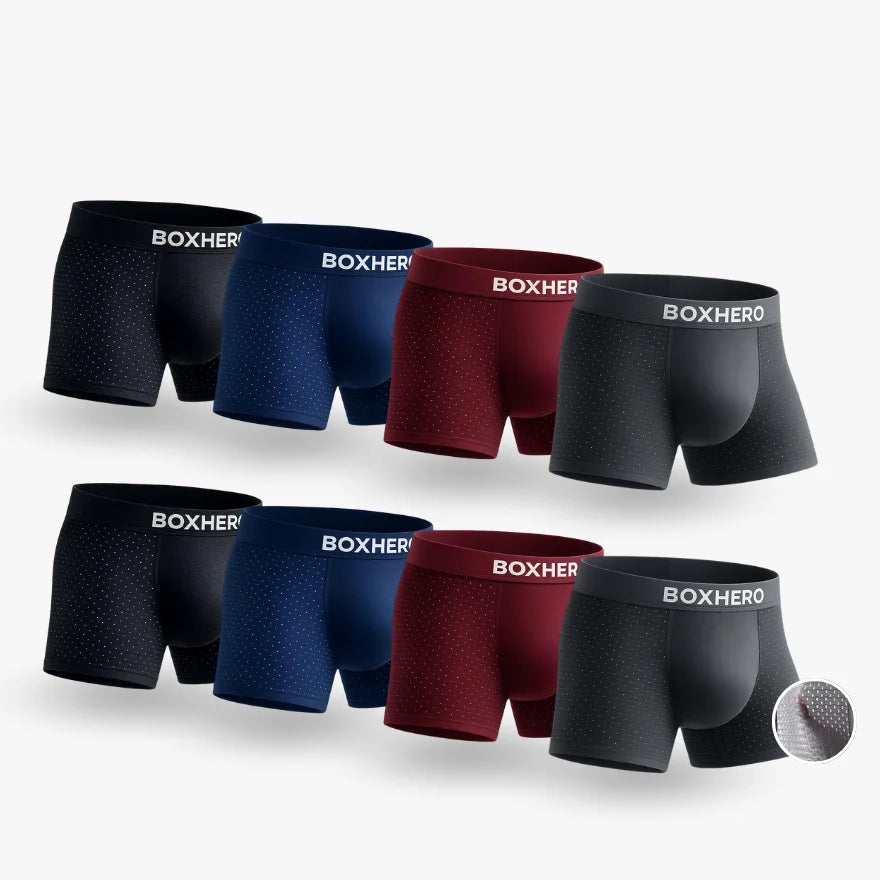 8-Pack - PREMIUM BAMBOO FIBRE BOXER SHORTS