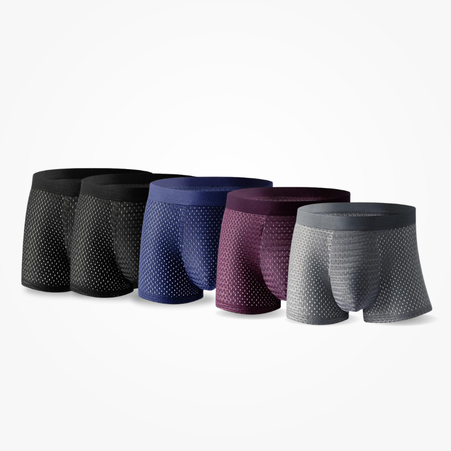 BOXHERO BAMBOO FIBRE BOXERS SHORTS - FOR ALL DAY COMFORT 5-PACK