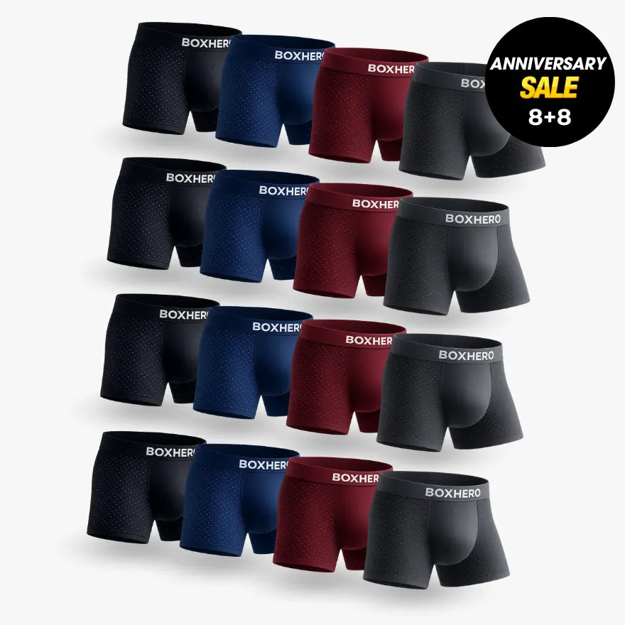 16-PACK BOXHERO BAMBOO FIBRE BOXER SHORTS  1.0
