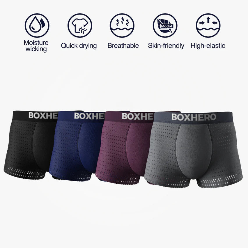 BOXHERO BAMBOO FIBRE BOXER SHORTS 1.0 - FOR ALL-DAY COMFORT