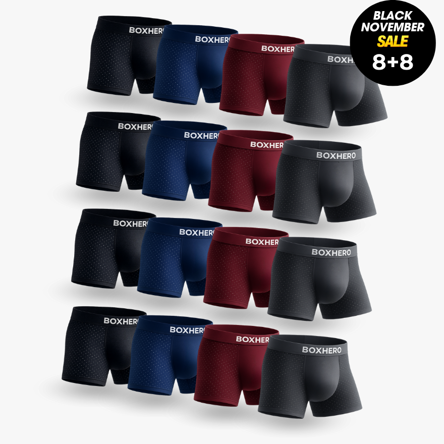 16-PACK BOXHERO BAMBOO FIBRE BOXER SHORTS  1.0