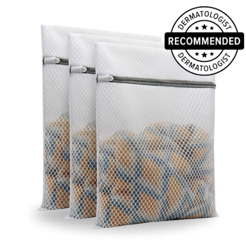 Pack de protection - 3x sacs de lavage durables de qualité supérieure pour fibre de bambou + garantie prolongée de 24 mois