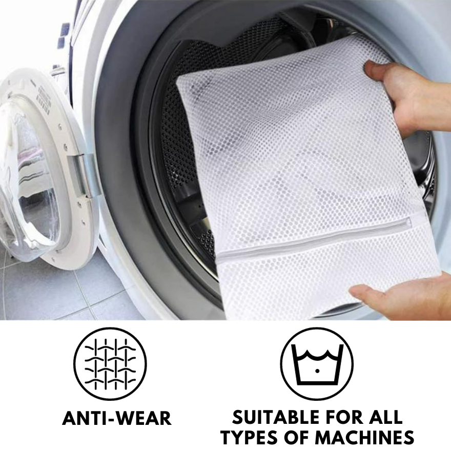 Pack de protection - 3x sacs de lavage durables de qualité supérieure pour fibre de bambou + garantie prolongée de 24 mois