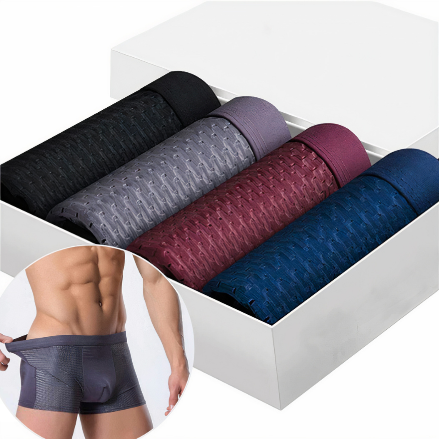 BAMBOO FIBRE BOXER BRIEFS - FOR ALL-DAY COMFORT