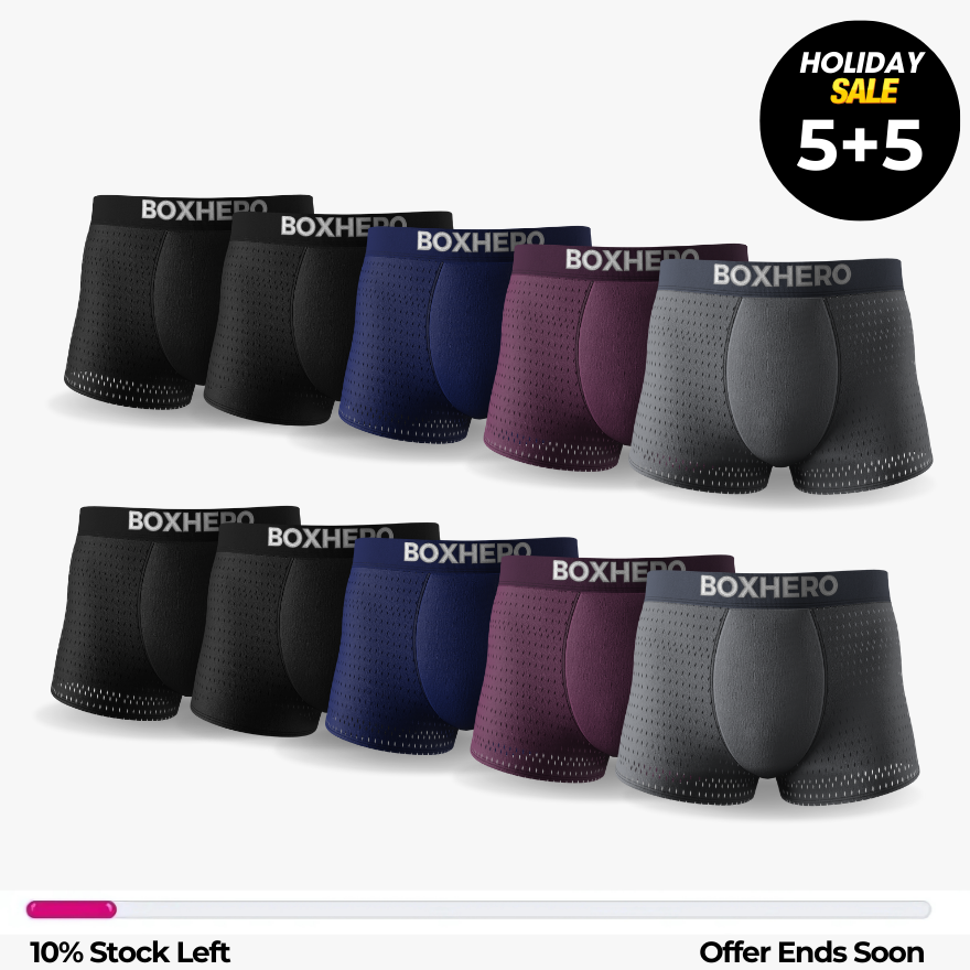 BAMBOO FIBRE BOXER SHORTS - FOR ALL-DAY COMFORT