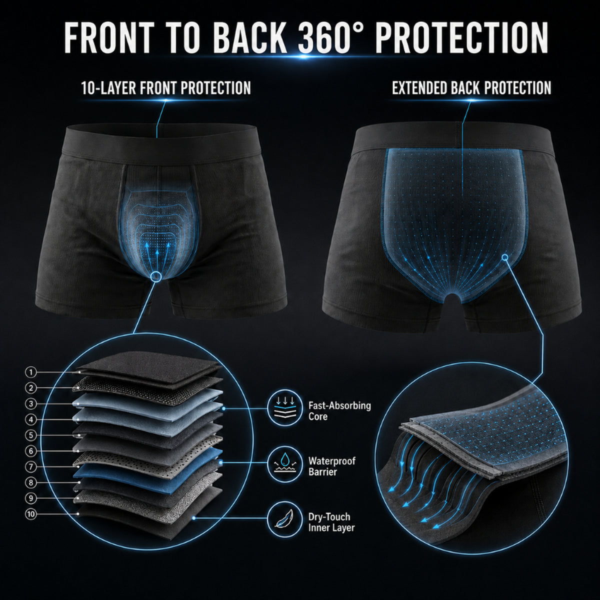 Finally — Boxers That Keep You Dry All Day. No Pads. No Diapers. No One Knows.